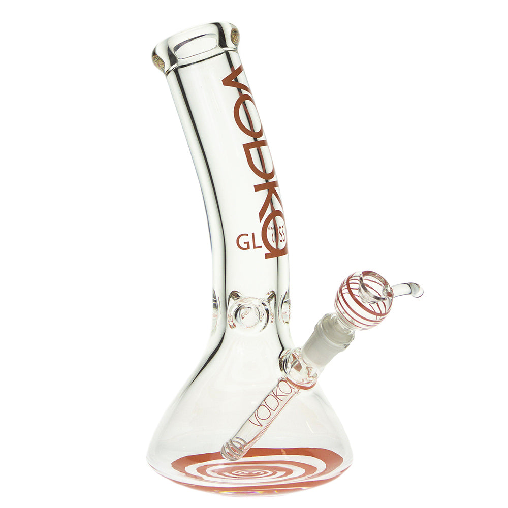 Vodka 9mm Beaker Ice Bong with Bent Neck | 12 Inch