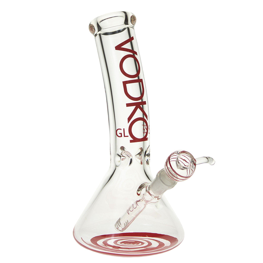 Vodka 9mm Beaker Ice Bong with Bent Neck | 12 Inch