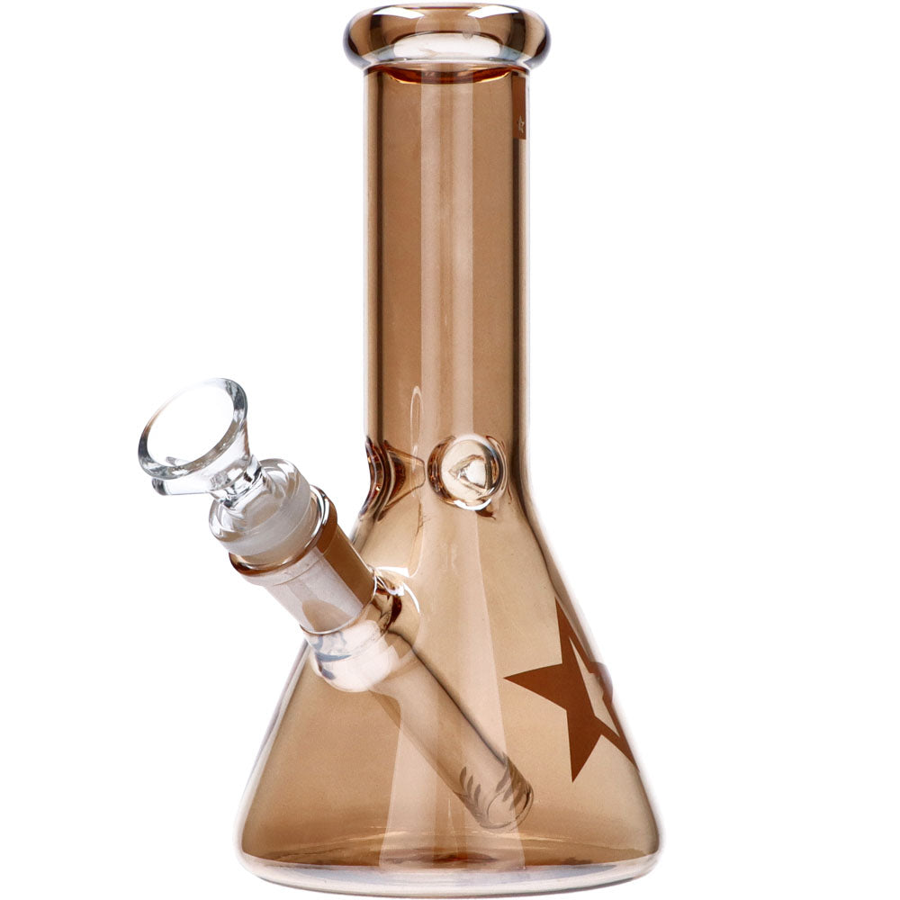 Famous X 8 Inch Fumed Glass Beaker Ice Bong