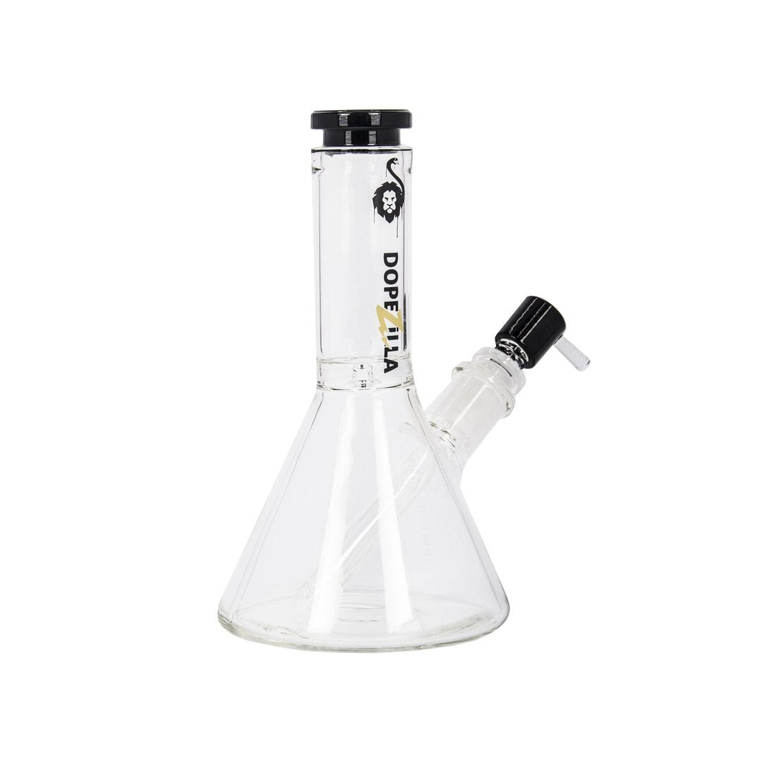 Dopezilla Chimera Beaker Ice Bong | 8 Inch | Black | Side View 3