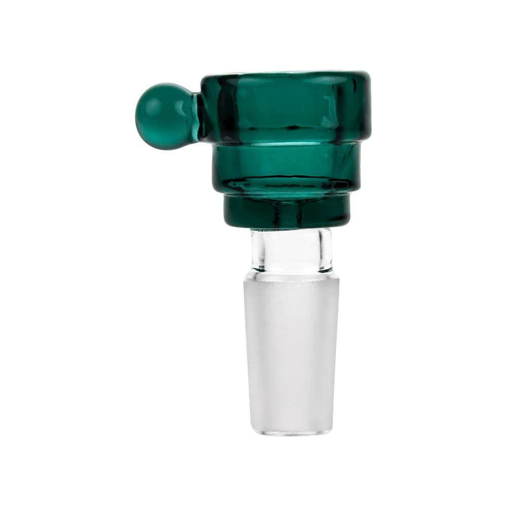 Colored Glass Herb Bowl with Marble Handle | Male Joint