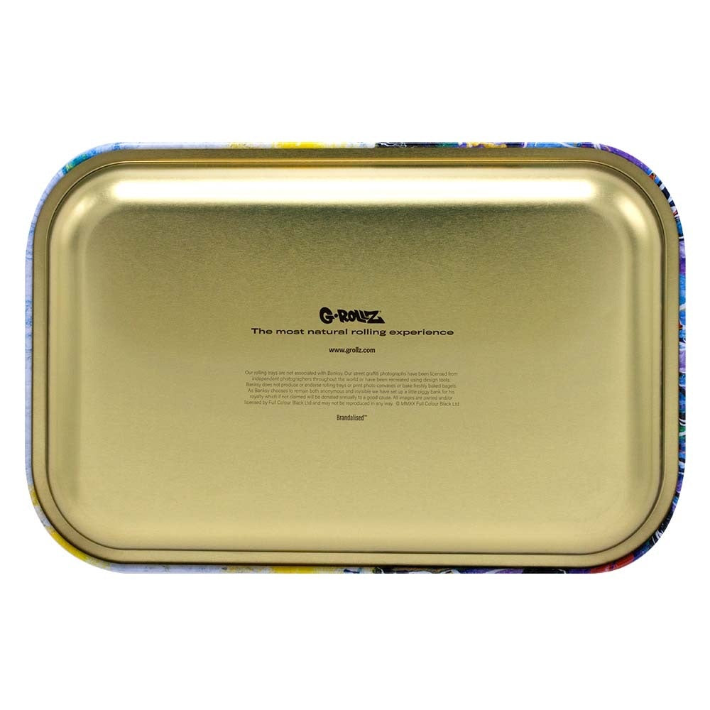 G-Rollz Tiki Amsterdam Rolling Tray | Medium | bottom view