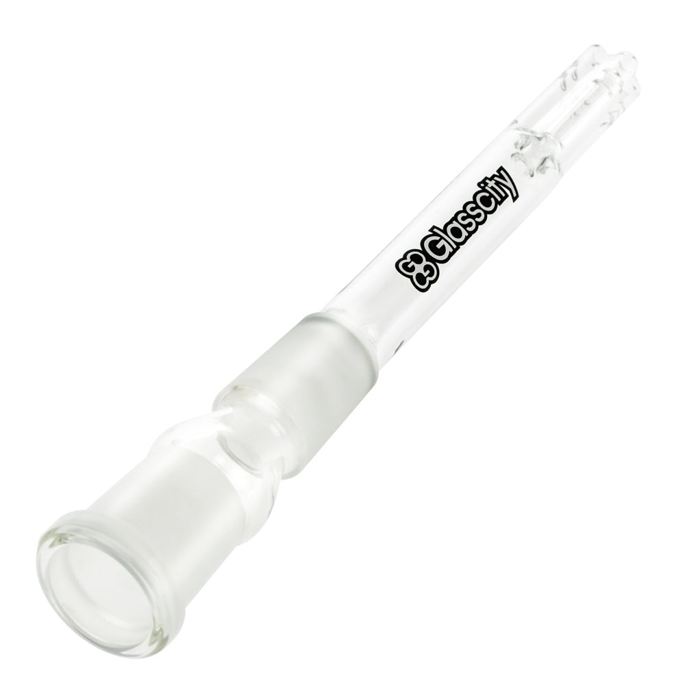 Glasscity 4-Arm Diffuser Downstem | Clear | 18.8mm - Front View