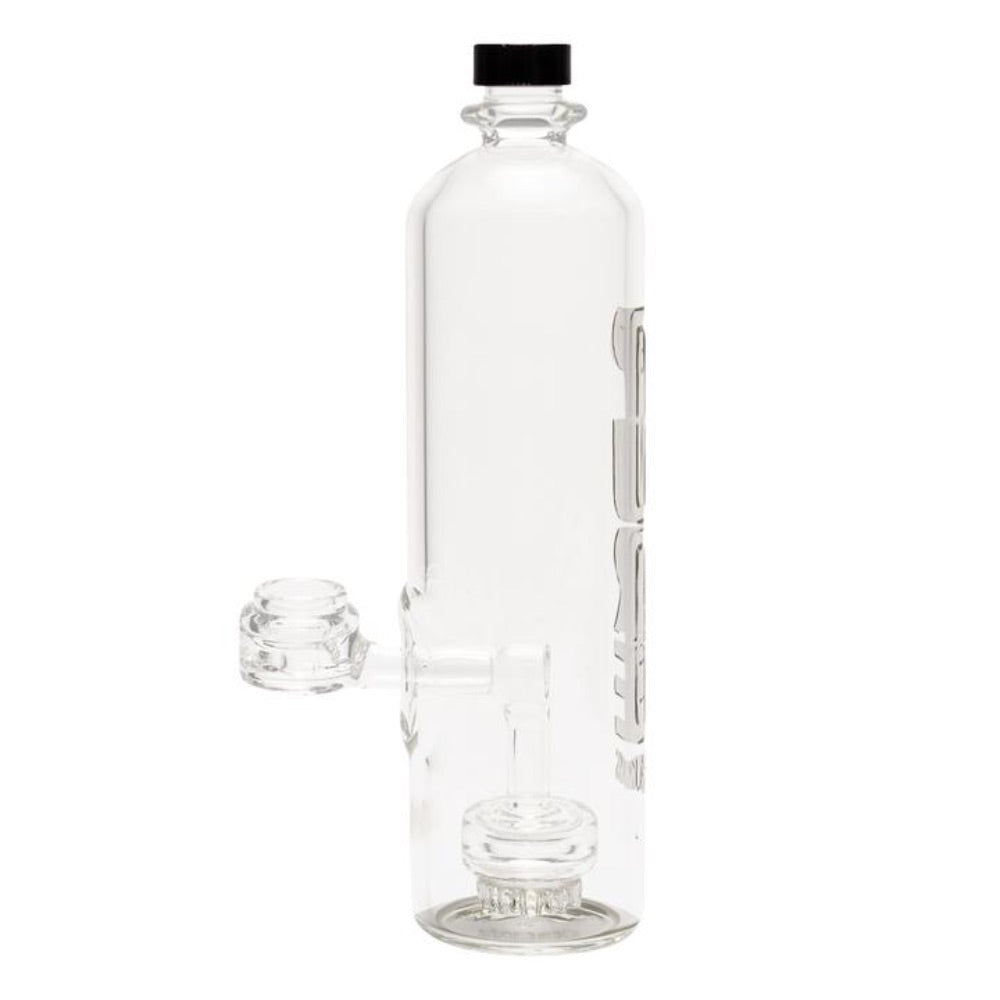 Pure Glass Hydro Guard Water Bottle Bong with Mini Jellyfish Perc | side view 2