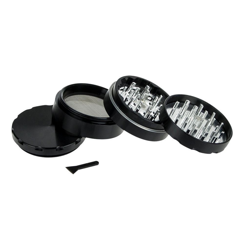 G-Spot - Aluminum Magnetic Herb Grinder - 4-part - 62mm - Black