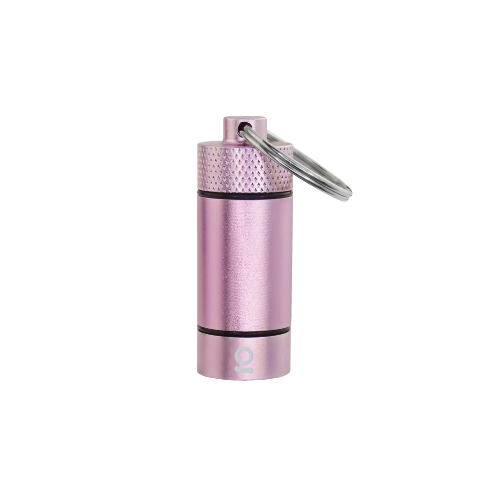 ONGROK Small Aluminum Storage Flower Keychain | Rose Gold