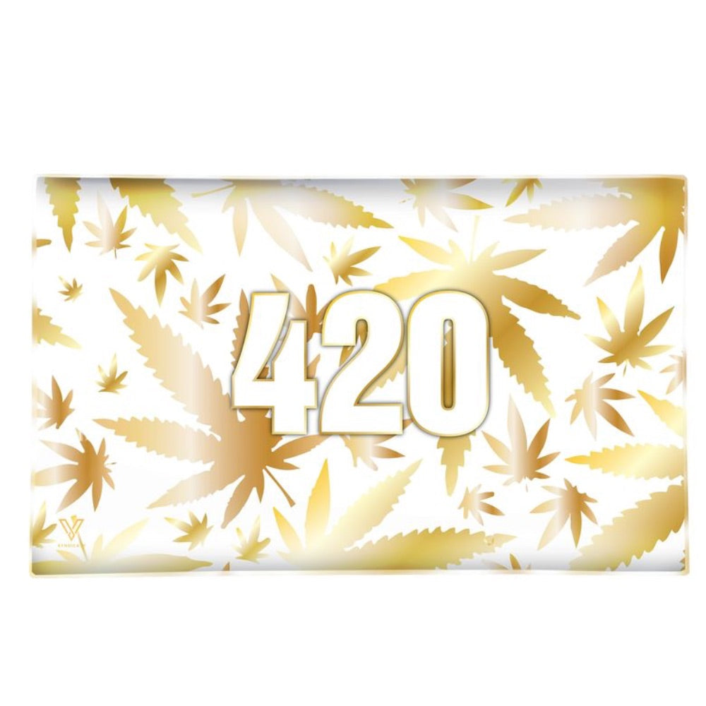 V Syndicate Large Glass Rolling Tray