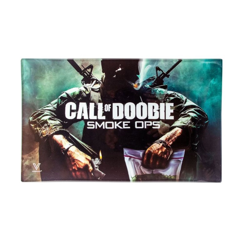 V Syndicate Large Glass Rolling Tray