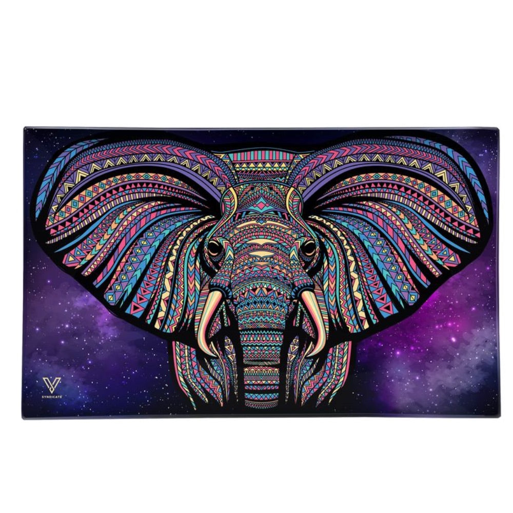 V Syndicate Large Glass Rolling Tray