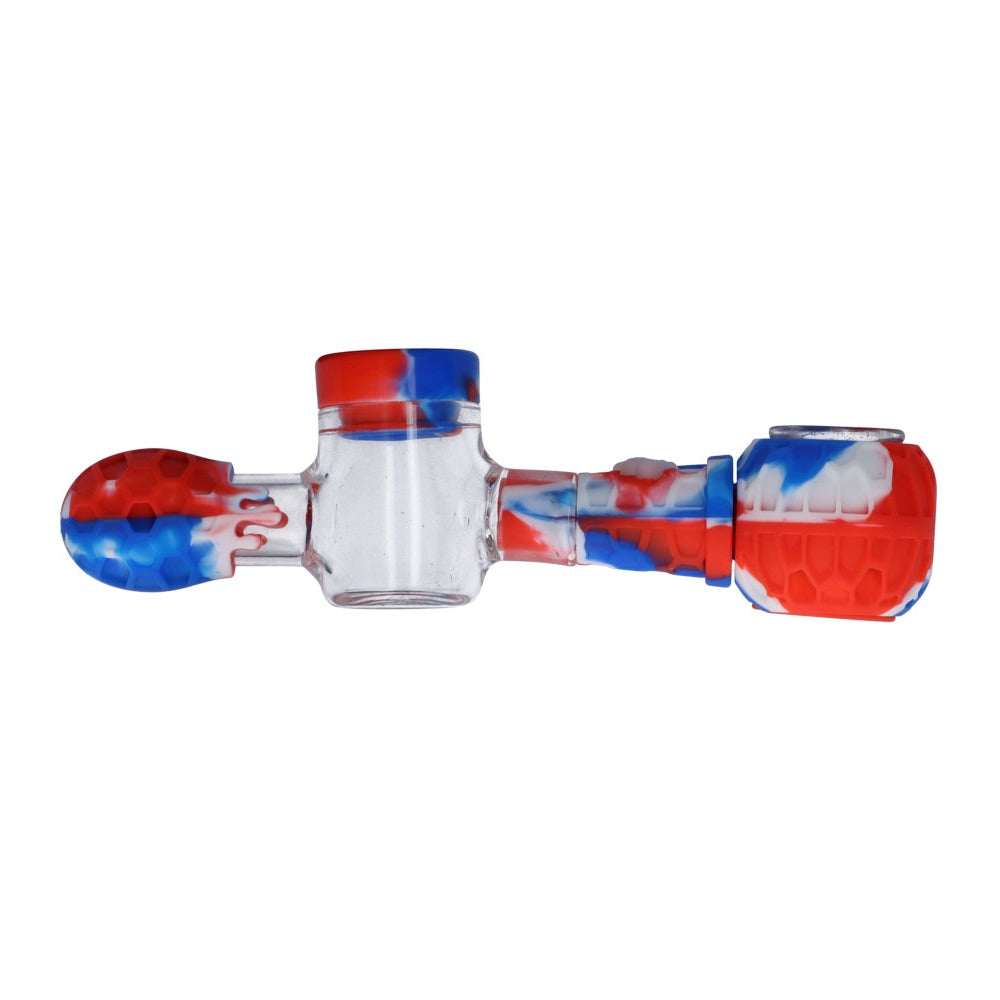 Silicone Multi-Functional Spoon Pipe Kit | Random Color | spoon pipe | side view