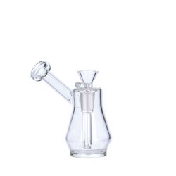 Glass Bubbler with Built-In Downstem and Recessed Joint | side view 1