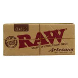 RAW Artesano King Size Slim Rolling Papers with Tray and Filter Tips | Single Pack