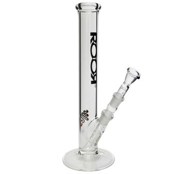 ROOR 5.0mm Black Logo Bong | 35cm - Side View 1